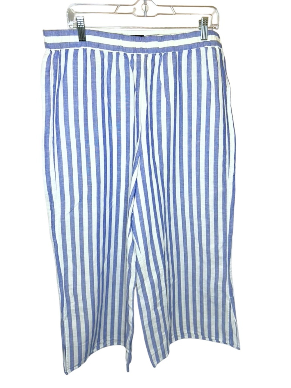 J. Crew Striped Linen Pants